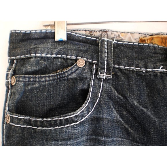 Danesi Dark Blue Denim Jeans Union Jack Pocket Detail Mens Size 34 - Picture 5 of 13